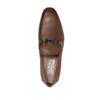 Salvatore Ferragamo Ferragamo Gancini Trim Leather Moccasins Brown
