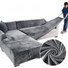 Velvet Sofa Cover For Living Room Elastic Thick Plush Sofa Cover For Sofa L-Shaped Corner Sofa Covers 1/2/3/4 Seater