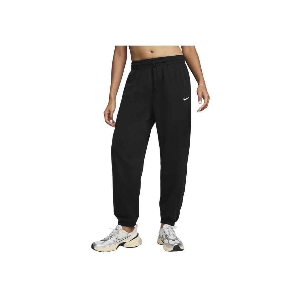 Nike Solid Color Drawstring Loose Fit Knit Joggers Women Bottoms Black HJ8466-010