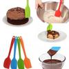 Premium Food Grade Silicone Spatula Heat Resistant Baking Scraper Mixing & Frosting Tool for Cake Cream Non-Stick Cookware Baking Tool