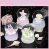 Resin Seashell Glowing Crystal Ball Mini Ornament For Children's Bedroom In Modern Minimalist Style