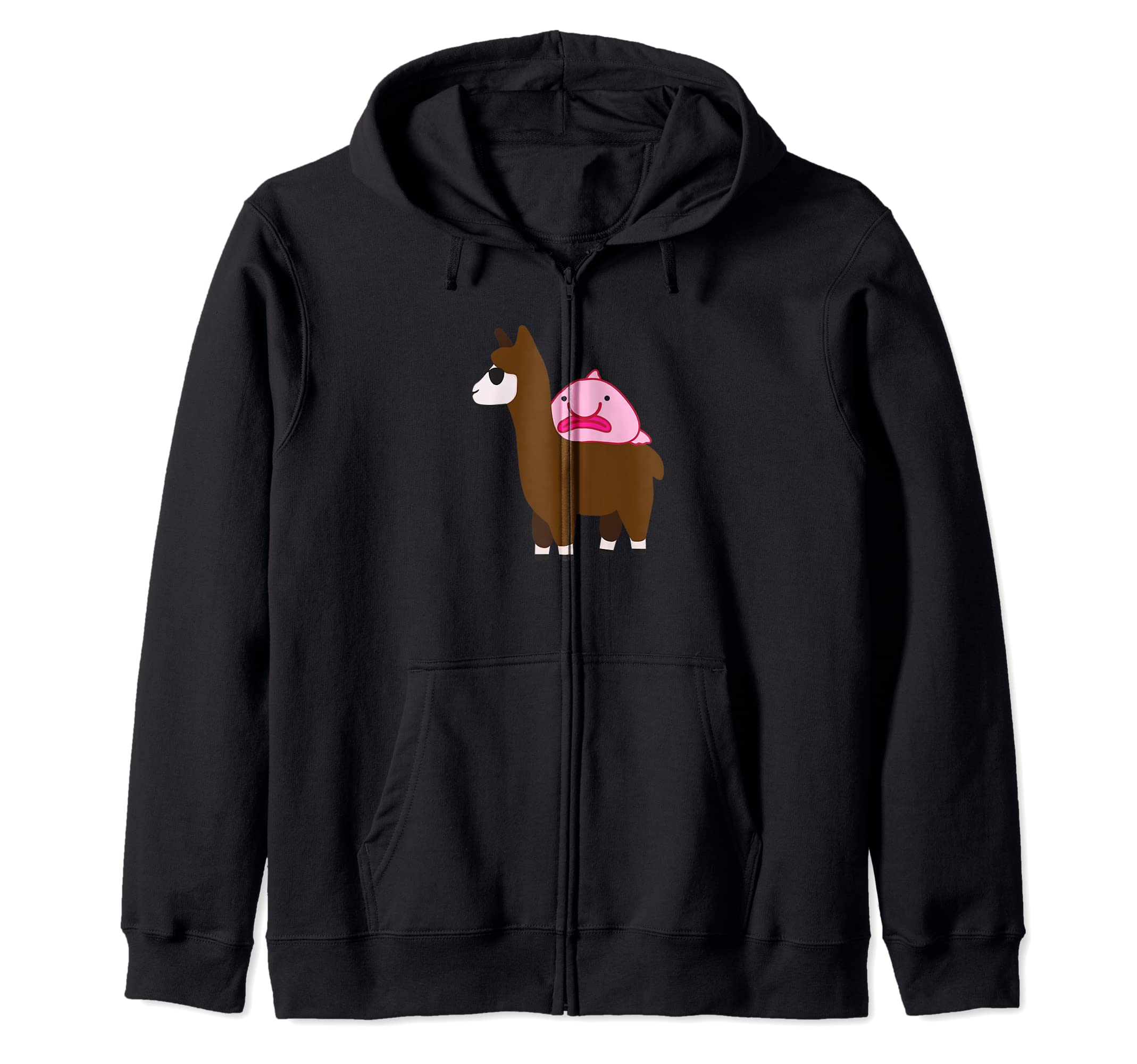 

Подарочная толстовка с капюшоном Riding Llama Zip Blobfisch, футболка