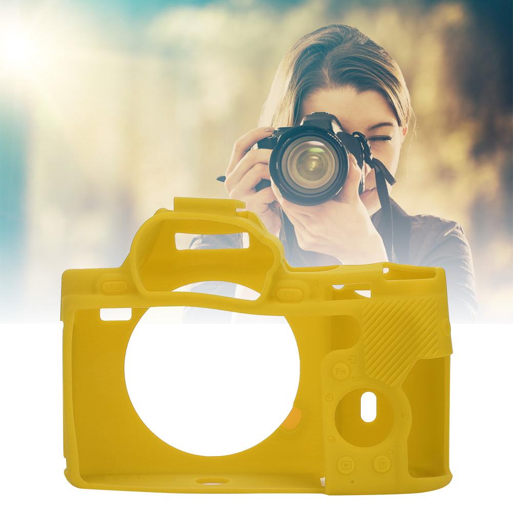 Stretchable and Tough Digital Camera Silicone Case for Sony A7R  A7  A7S Washable ProtectorYellow
