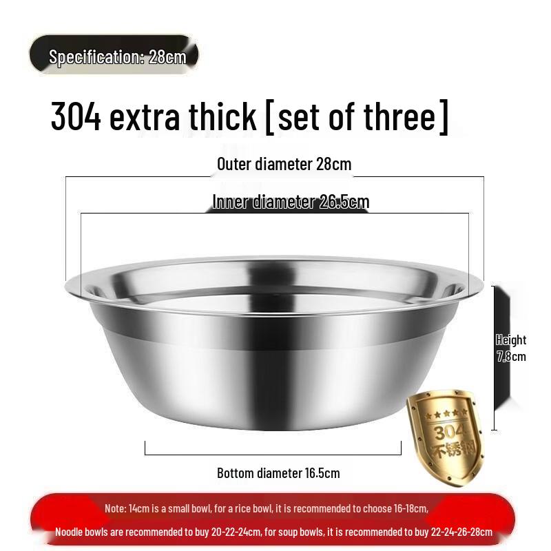 304 Stainless Steel Multi-Purpose Bowls