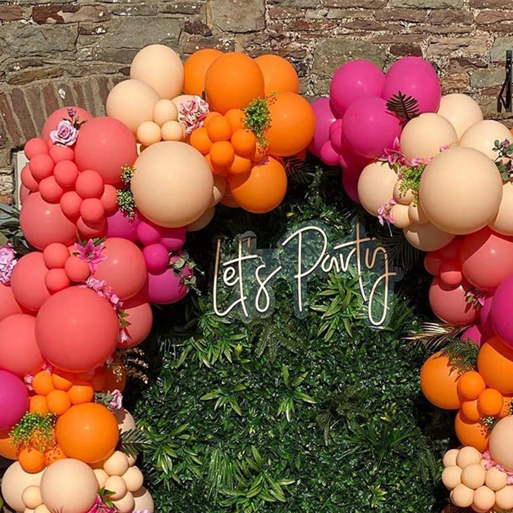 146ks Podzimní dekorace Matná barva Balónová girlanda Sada Řetízek Dýně Oranžová Balónový oblouk Halloween Vánoční ozdoba Svatba Narozeninová párty Výzdoba