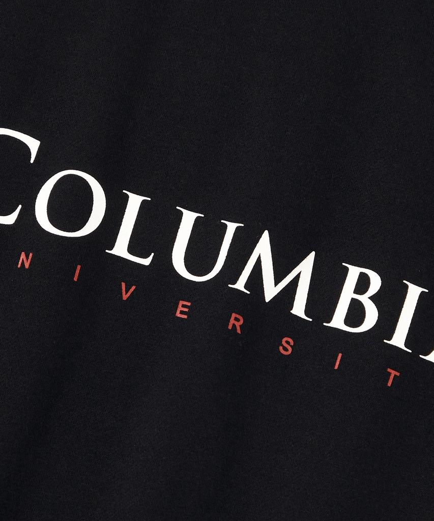 COLUMBIA UNIVERSITY Cu Sig Big Fleece Crew Neck_Black