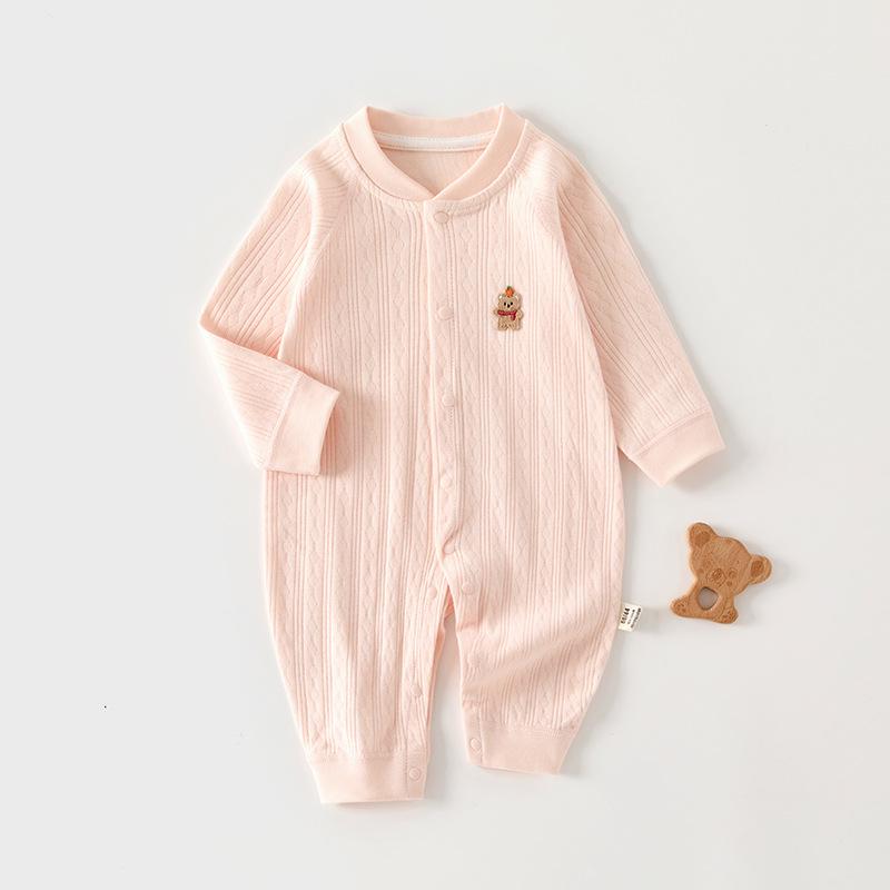 2025 New Pure Cotton Baby Jumpsuit for Spring, Autumn, and Winter - Newborn Toddler Inner Wear