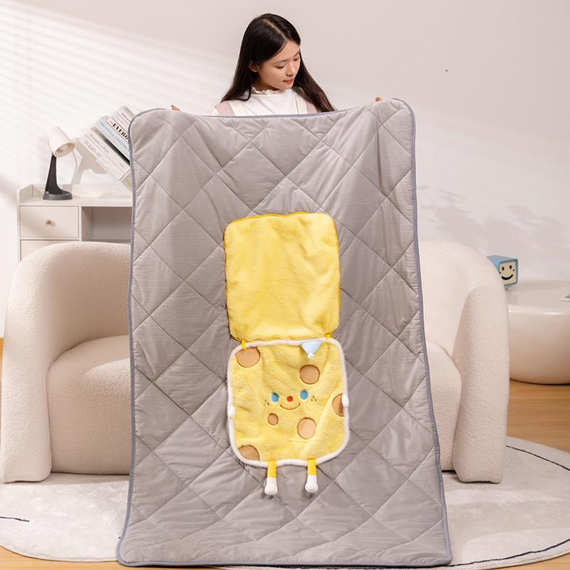 Cake Quilt Simulated Pillow 2in1 Cheese Wrapped Sea Salt Roll Cream Cake Doll