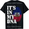 Lustiges Haiti Haitianische Flagge Karibik Souvenir T-Shirts Baumwolle Humor Streetwear T-Shirt Kurzarm Unisex Lockere Kleidung