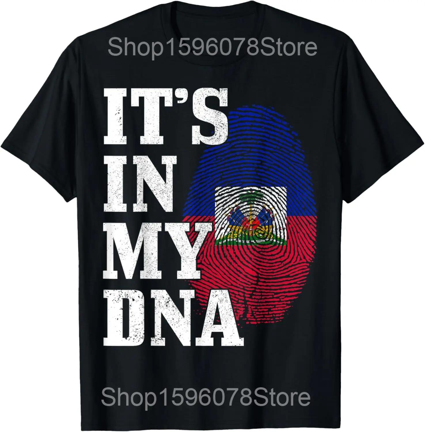 

Funny Haiti Haitian Flag Caribbean Souvenir T Shirts Cotton Humor Streetwear Tee Shirt Short Sleeve Unisex Loose Clothing 4XL