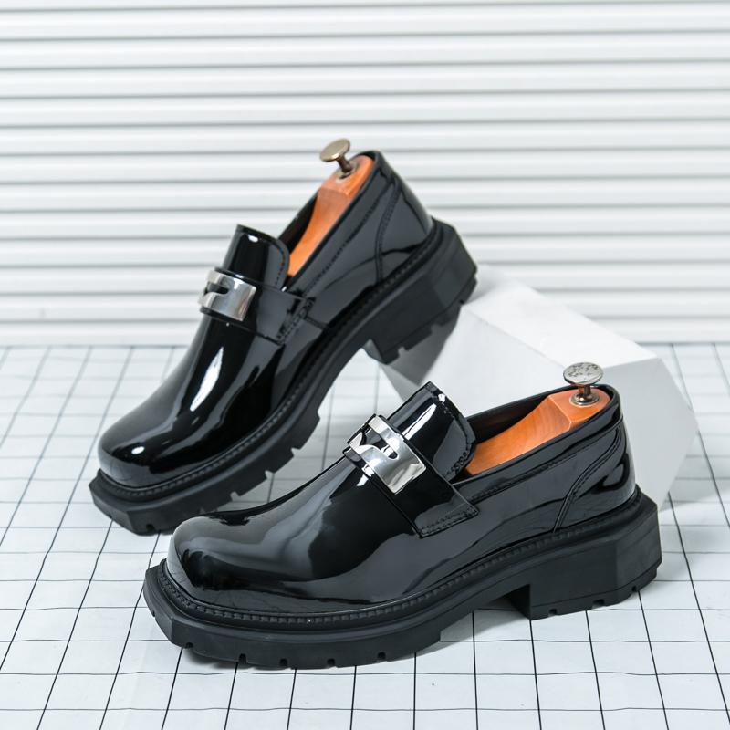 Fashion Business Men Loafers Men Thick Soled Breathable Comfortable Elegant Fashionable Leather Shoes British Business Shoes Size 38-45