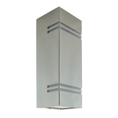 Kinkiet Zewnętrzny Ogrodowy Matowy Chrom IP54 35W KELER 2xGU10 INOX Ideus 03018