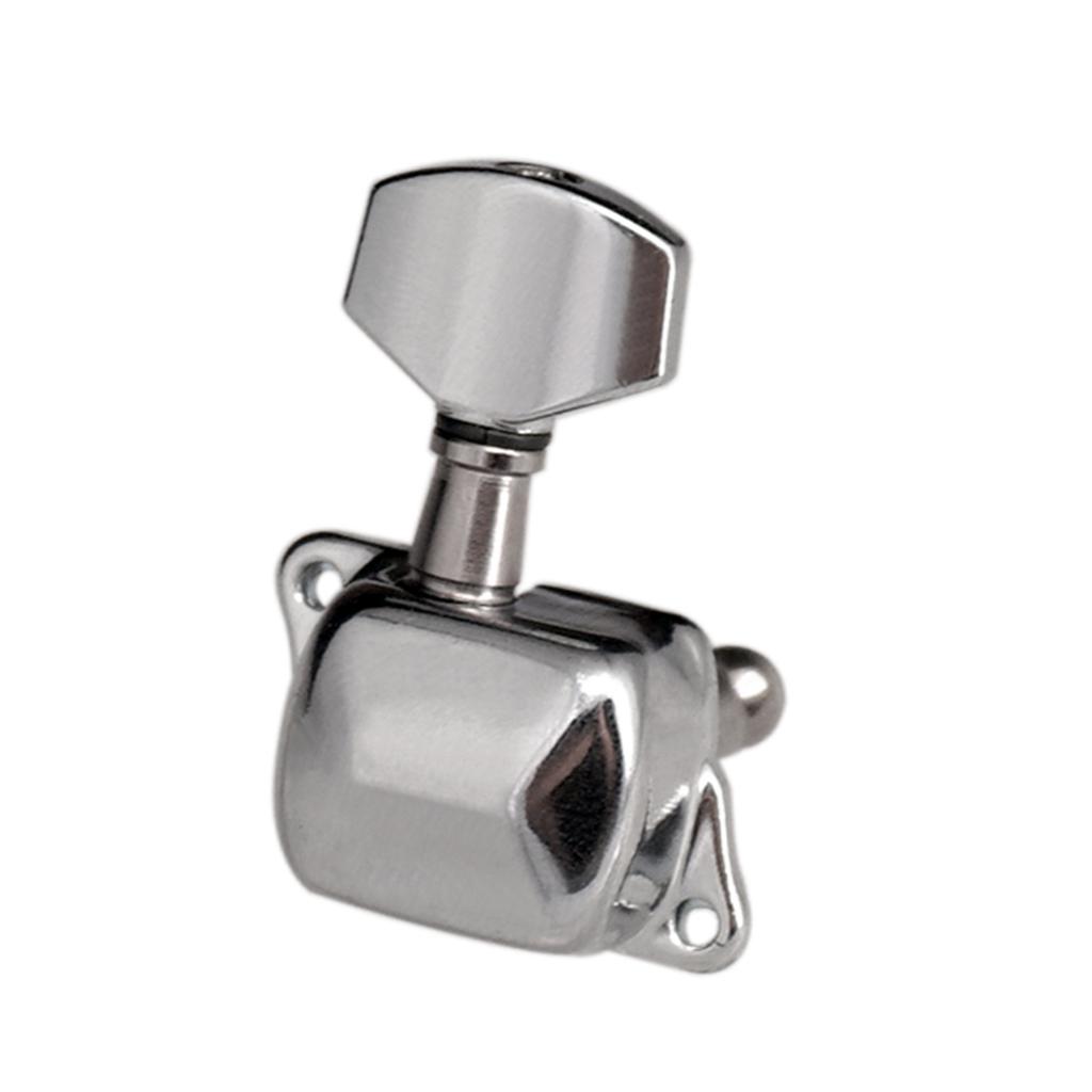6 Pieces Guitar String Tuning Pegs Semi Closed Tuning Machine Machine Heads Tuners for Electric Guitar Acoustic