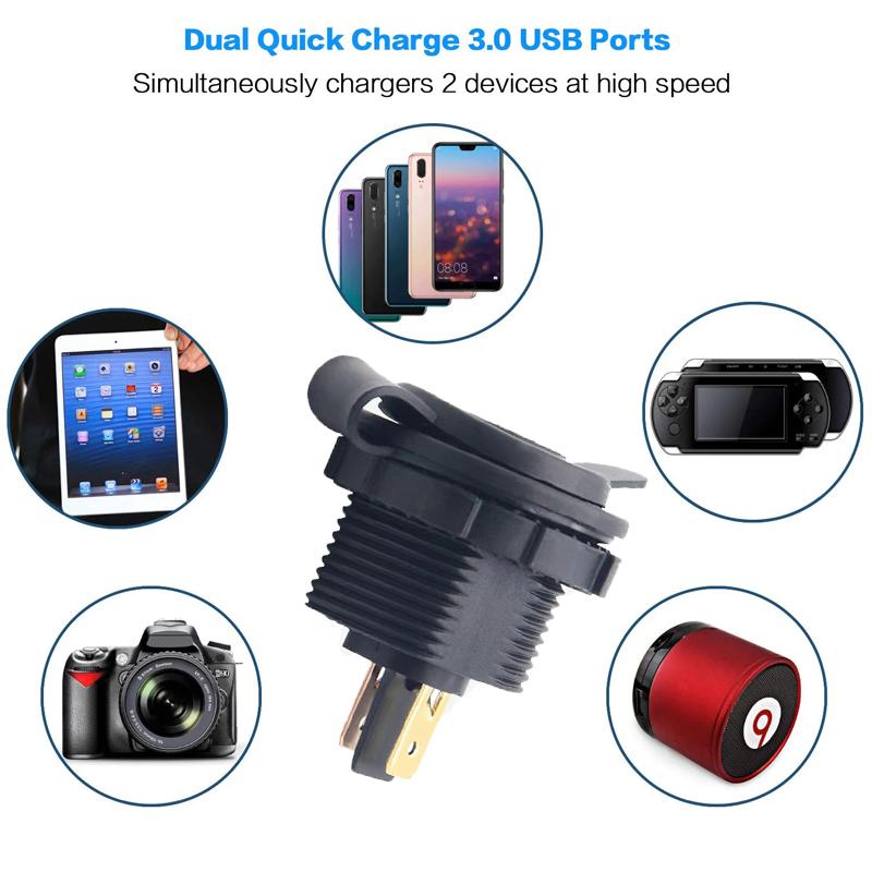 DC Eurocode 24V Steckdose Universal Schiff Motorrad Auto Kühlschrank Steckdose