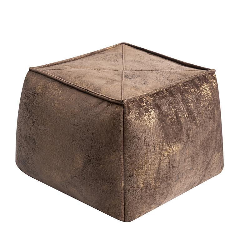 Japanisches Futon Kissenbezug Quadratisch Marokkanisches Leder Kissen Pouf Nordische Heimdekoration Hocker Sofa Fußhockerbezug Ohne Füllung