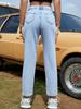 Women's High-Waist Straight-Leg Fashionable Skinny Jeans