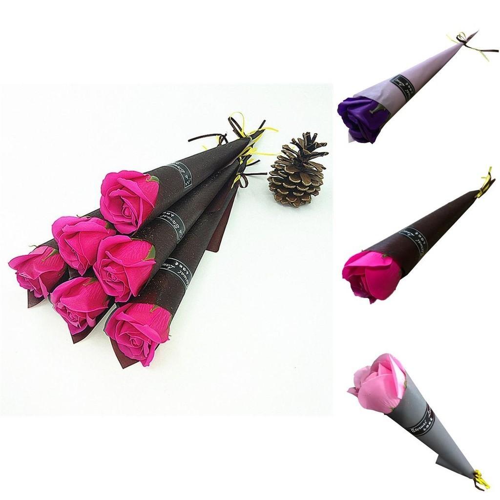 Eleganter Seifenrosen-Ewige-Blume-Einzelstrauß Perfekt für Geburtstags- und Valentinstagsgeschenke