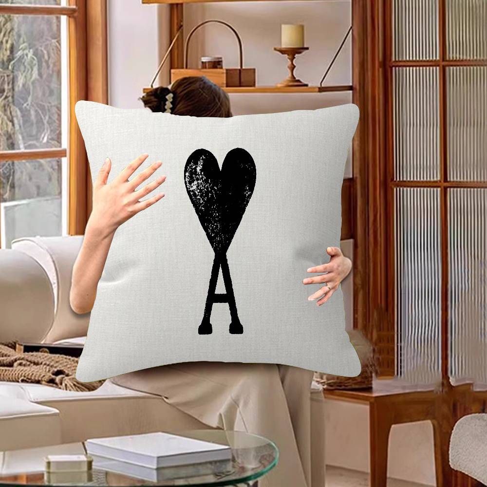 Popular AMI PARIS Cushion Cover Car Throw Pillow Case For Sofa Car Christmas Gift 40x40cm 45x45cm