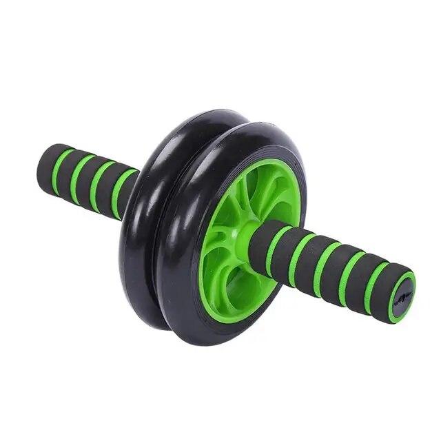 Abdominal Double Wheel Roller Muscle Exercise Equipment Workout Fitness Wheel with Knee Pad Ab Roller Gym Roller Trainer