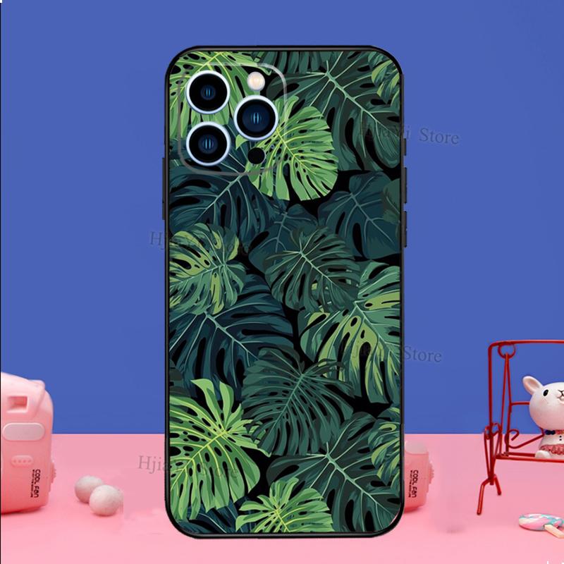 

Зеленый чехол для телефона с листьями для iPhone Samsung Galaxy Redmi Xiaomi Oppo OnePlus Note SA 7 8 9 10 11 12 13 14 20 21 22 23 53 54 Pro Max Plus Ultra Samsung Galaxy A53 5G