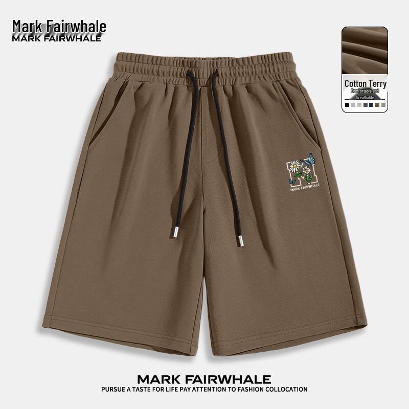 MARK FAIRWHALE Men s Loose Fit Cotton Casual Athletic Shorts 2XL