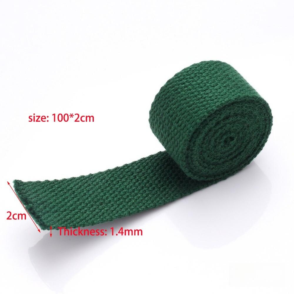 20mm Width Cotton Webbings Tape 1.3mm Thickness Bias Binding Tape  For Bag Strap
