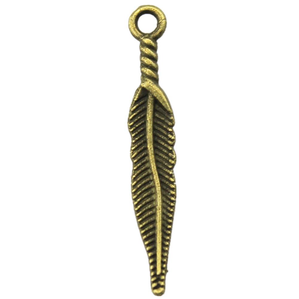 Feather Charms Multi Color Alloy Leaf Pendants For Boho Style DIY Jewelry Accessories