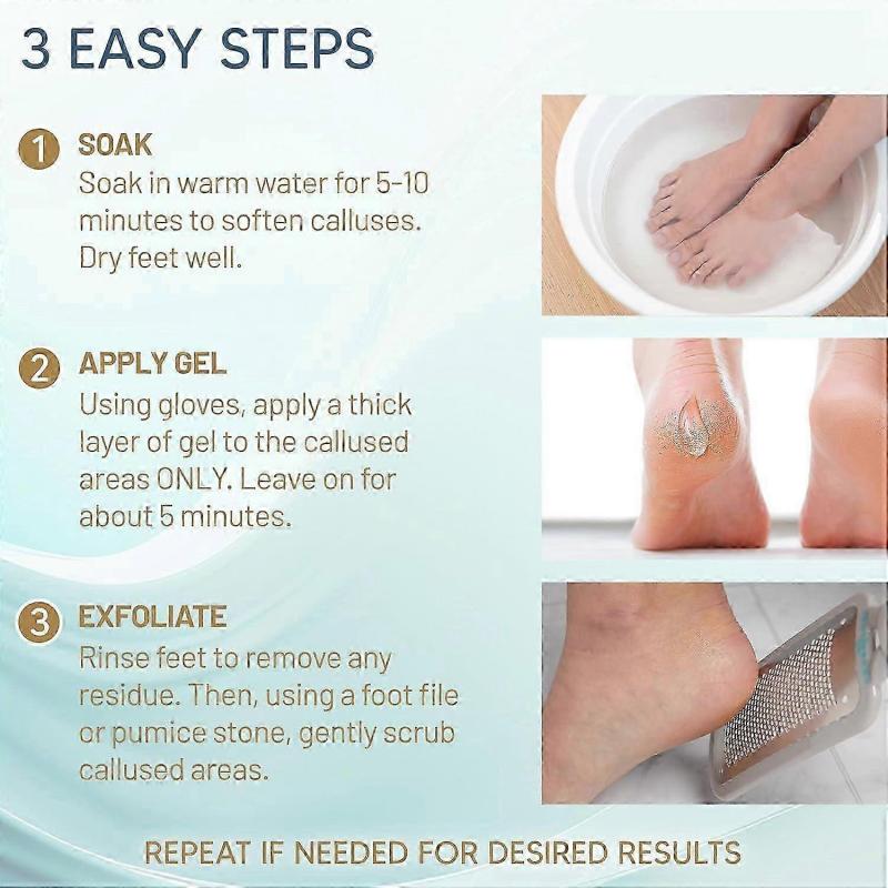 Professional Foot Scrubber Dead Skin Remover Kit - Foot File & Callus Gel Feet Scrubber Scraper Set