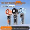 Portable USB Rechargeable Neck-Hanging Foldable Mini Handheld Fan with High-Speed Turbine