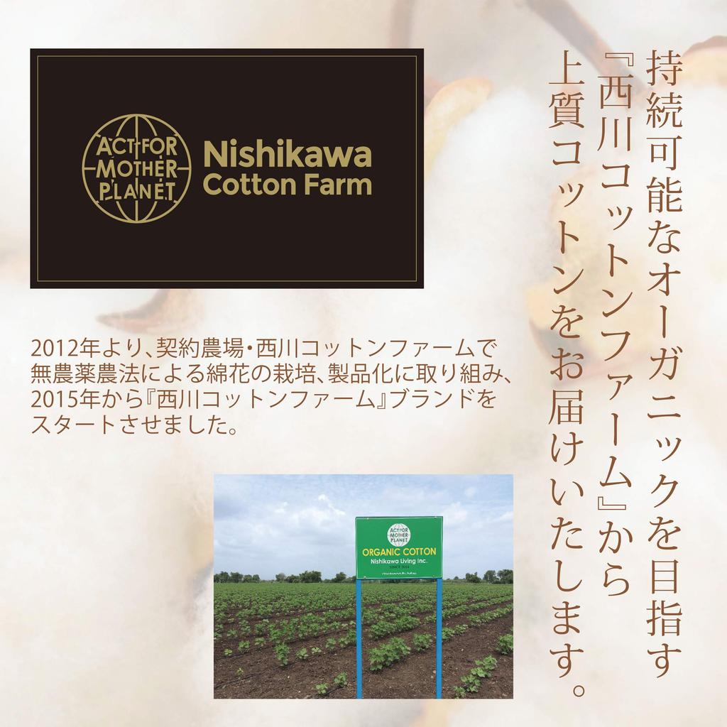 Nishikawa Pile Organic Made in Nishikawa Cotton Solid 204203913 Blanket, Single, Cotton, Japan, Pesticide-Free, Soft, Farm, Color, NC44, Blue,