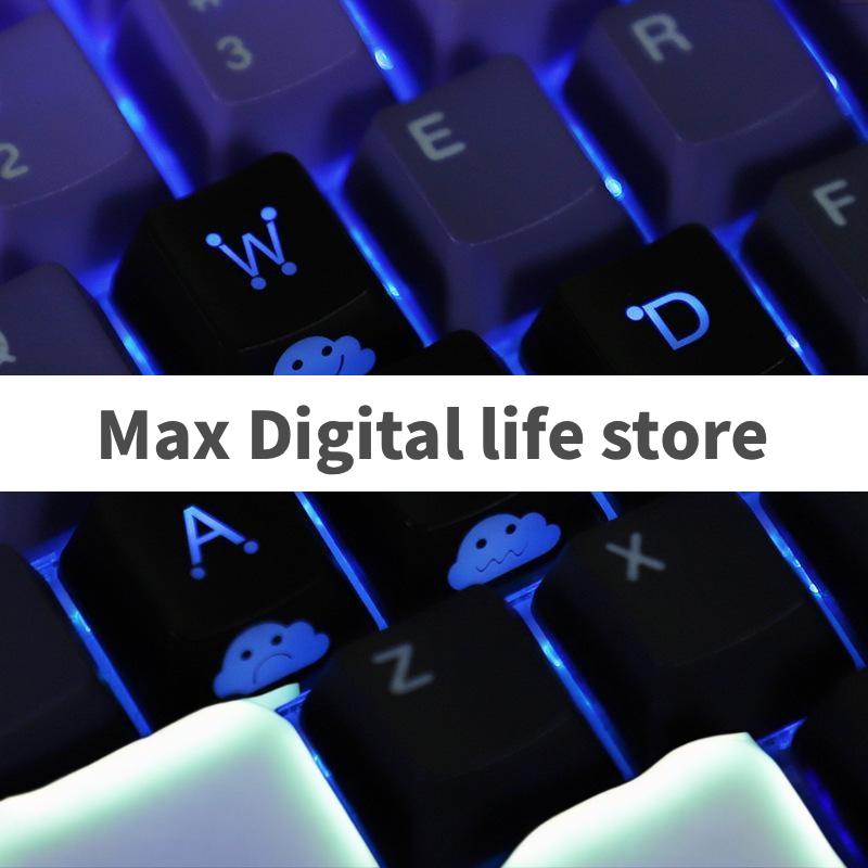 4Pcs WASD Arrow Broadside Lighting Key Cap For Mechanical Keyboard Compatible With MX Switch Cute Emo Keycap Set