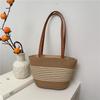 Summer idyllic woven bag women's new large-capacity shoulder bag leisure seaside vacation beach bag