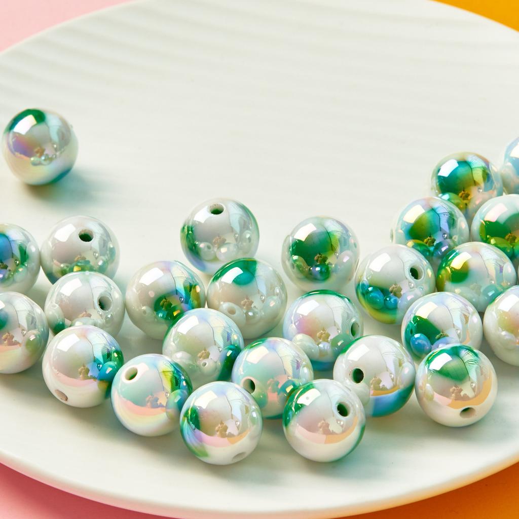 16mm retiazka na mobilný telefón Materiál šperkov Urob si sám náramok Love Ball Loose Beads Keychained Beaded Accessories 5pcs akrylový náhrdelník