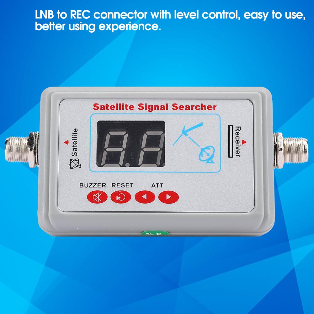 SF95DL Sensitive Satellite Finder Portable Signal Strength Meter with Digital Display