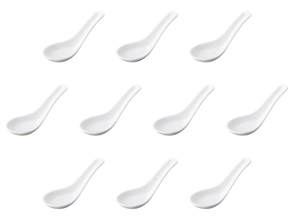 Set of 10 Spoons X Chinese Spoons by Setomonohonpo 4.0-inch [12.5 4.5 Cm]