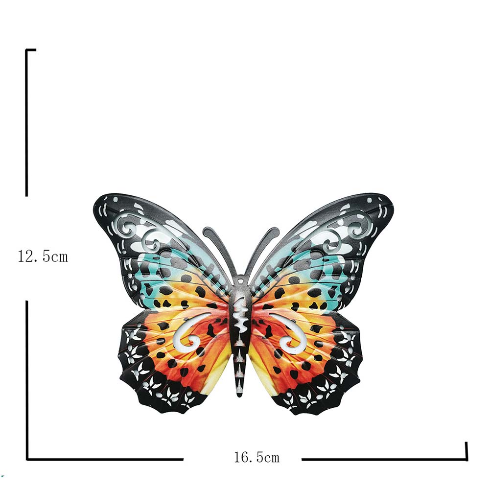 Praktisch Garten Haus Innenwanddekor Dekorationsartikel Künstlicher Schmetterling Metall Massives Metallmaterial Stark Robust Wandkunst