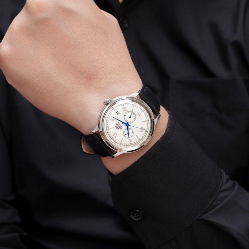 ORIENT Bambino Classic Automatik Tag/Datum Zifferblatt Herrenuhr RA-AK0701S / RN-AK0701S