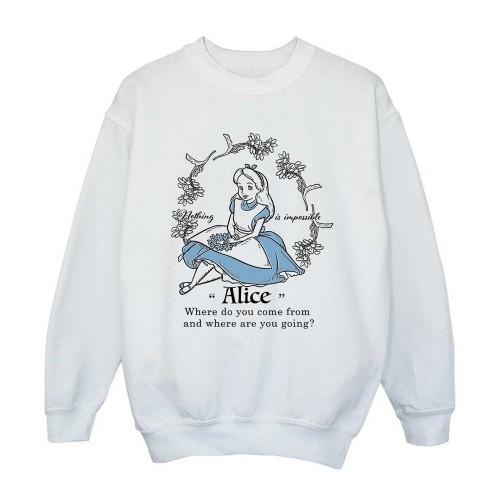 Alice In Wonderland Girls Nothing Is Impossible Sweatshirt