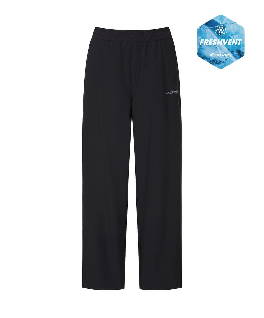 DISCOVERY EXPEDITION Women'S Freshvent Lightweight Woven Training Semi-Wide Pants (Black)