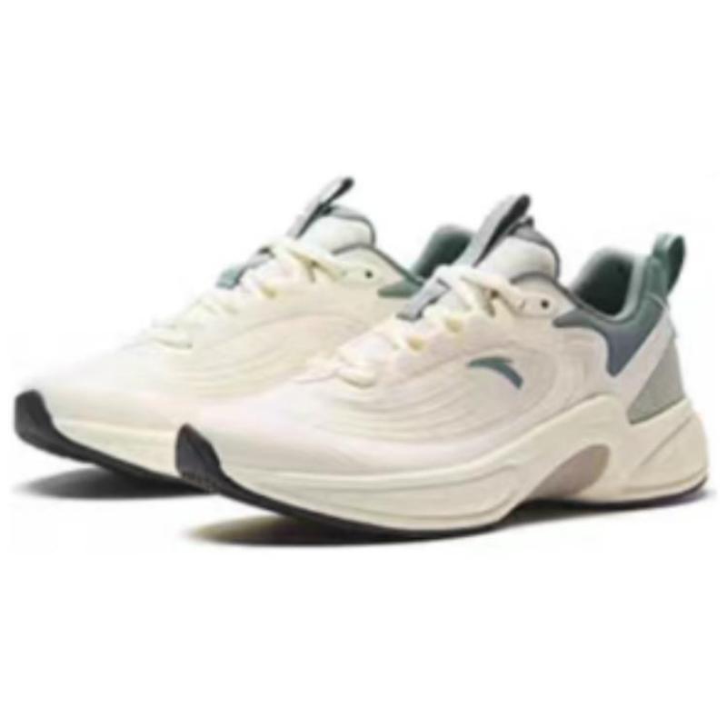 Anta C37+ Anti Slip Wear Resistant Low Top Casual Running Shoes Men's White Green Sneakers 912335537-1
