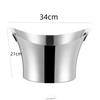 304 Stainless Steel Deer Head Ear GOLD SILVER Big ICE BUCKET BOWL CHAMPAGNE Large Champagne Bar Bucket Beer Bucket Basin