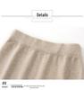 Women's Elastic High Waist Knitted Midi Skirt for Autumn/Winter - Slim Fit