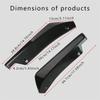 Jsorum 2Pcs Rear Bumper Canard Splitter Protector, Universal Bumper Lip Spoiler Kit Exterior Decorations For Car (Black)