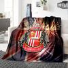 Sunderland football Flannel Blanket, Soft Polyester, Modern Design, All-Season for Camping, Travel, Gifts for holidays or birthdays