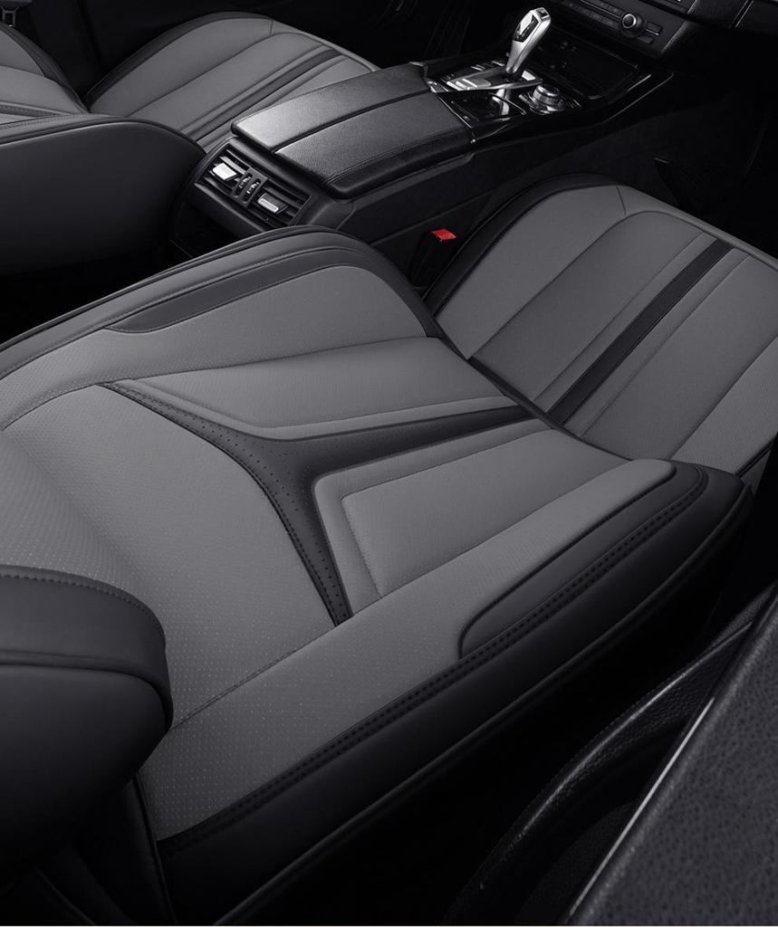 Full Leather Backrest Seat Cushion for Cars - Customizable, Full Surround, and Separate Type