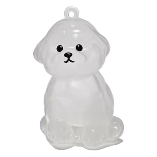 Psí klíčenka Personalizovaná památka na mazlíčka Průhledná akrylová skořápka Corgi Pomeranian Buldok Lehká klíčenka s plemenem psa