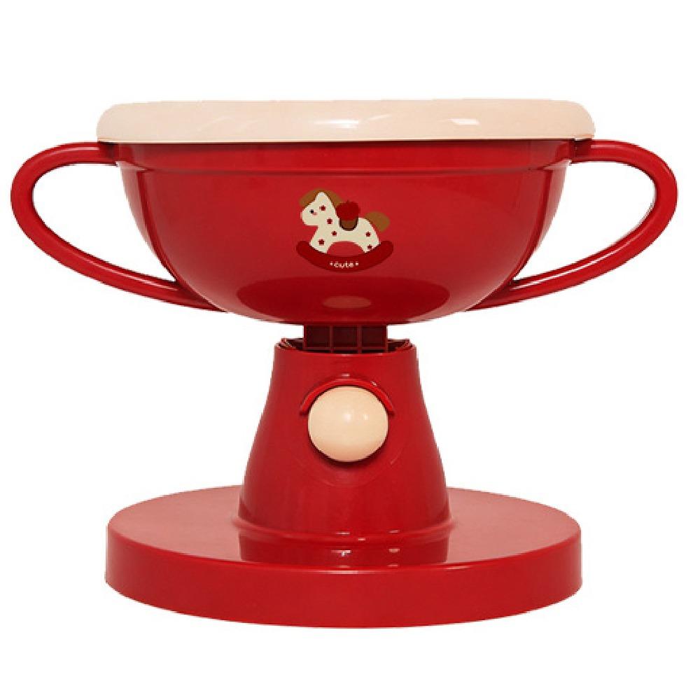 Creative Cat Trophy Bowl Ceramics Adjustable Height Angle Cat Food Water Bowl Non-Slip Multifunction Pet High Footed Bowl красный
