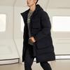 Li Ning Training Series Warm Solid Color Loose Mid-Length Down Jacket Men Outerwear Black AYMR023-1