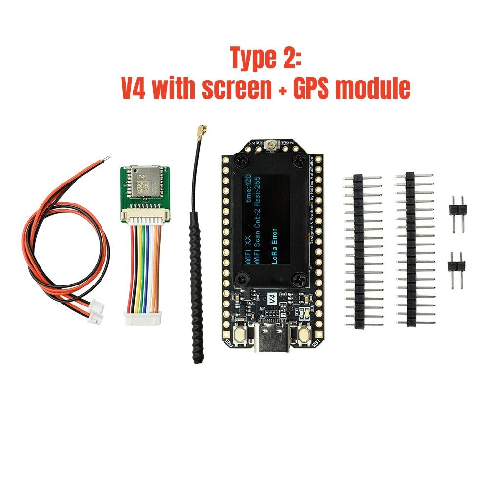 New Heltec LoRa 32 V4 Meshtastic ESP32 Dev-Board SX1262 0.96inch OLED Solar Powered Mesh Network GPS WiFi LoRa BLE Low Power