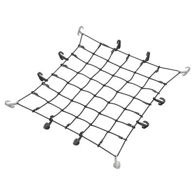 Carmate INNO Auto Fracht Klein x 8mm Draht 12 Abnehmbar Verhindert Fracht von Gepäcknetz IN811 Netz, (90cm 80cm), Durchmesser, Extra-Dickes Gummi, Haken,